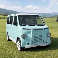m*i様 ダイハツミゼットⅡ・シトロエン風改造軽トラック 木製荷台付き