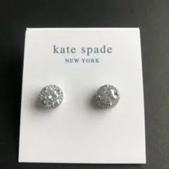 kate spade スタッドピアス クリア シルバー 約1.0cm