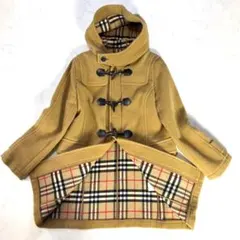✨美品✨バーバリーロンドン ダッフルコート キャメル ノバチェック M相当