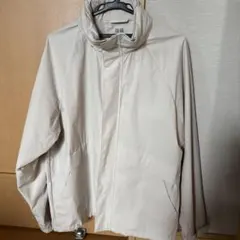 UNIQLO ウインドプルーフスタンドブルゾン L・OFF WHITE