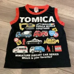 トミカ ノースリーブ 100cm ブラック