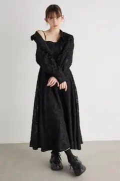 【タイムSALE】大人気 ジャガードベアワンピース