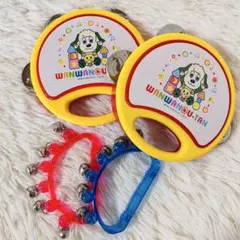 いないいないばあ！　ワンワン　うーたん　タンバリン　スズ　2個セット