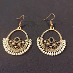 ボヘミアンスタイル フープピアス