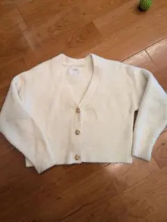 ZARA ホワイト カーディガン 8