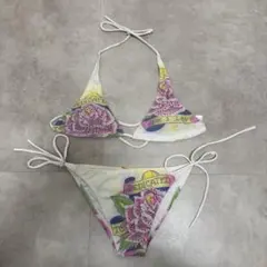 新品 レア エドハーディ 水着 ビキニ 花柄 ホワイト 鯉 白 セパレート 2025年最新】Ed Hardy セパレート水着・ビキニの人気アイテム - メルカリ