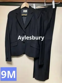 kiki様専用　美品　アリスバーリー　上質ウールパンツスーツ　9号M黒　日本製