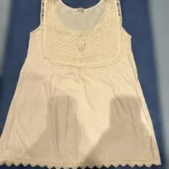 Melrose アイボリー レース　タンクトップ　メルローズ
