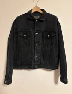 90s ビンテージ USA製 OLD GAP ブラック デニム ジャケット L