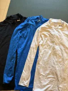 サッカー プーマ インナー シャツ 150 黒 白 青 バラ売り可