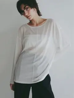 ETRE TOKYO ボートネックカフスロンTee ホワイト 新品未使用 - メルカリ