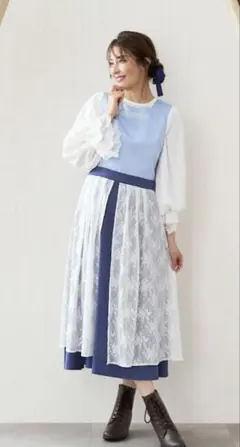 新品 ベル ドレス風ワンピース ディズニー