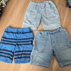 ユニクロ　gu スウェット　ハーフパンツ　120 3枚セット