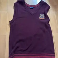 GAPバーガンディ Vネック ニットベスト