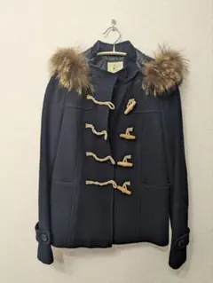 KUMIKYOKU ネイビー 美品ショートダッフルコート　組曲