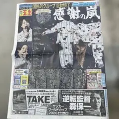 嵐 新聞記事 特別保存版 ライブツアー特集　6/1ニッカンスポーツ表裏全面記事のサムネイル