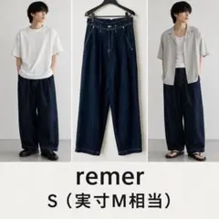 remer ルーズ S 実寸M相当 ワイドデニム きれカジ　モードのサムネイル