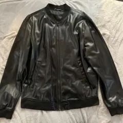 ZARブラックレザージャケット
