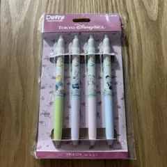 東京ディズニーシー　ダッフィー＆フレンズ ボールペン 黒4本