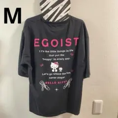 エゴイスト×ハローキティ コラボ Tシャツ M サンリオ 黒 ピンク 半袖のサムネイル