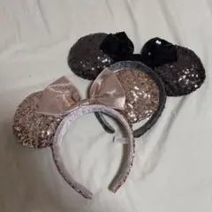 ディズニー　ミニー　カチューシャ　２点セット