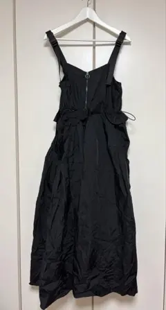 ダブルクローゼット　ナイロンBIGポケットキャミワンピース