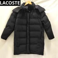 美品　LACOSTE ラコステ 鹿の子地 ダウンコート ネイビー　36のサムネイル