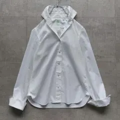 美品 フィナモレ FINAMORE コットンリネンシャツ 36 白のサムネイル