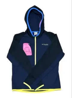 極美品　コロンビア　ソフトパーカー　チタニウム　オムニドライ　黒×マルチカラー