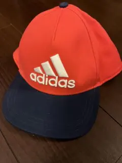 adidas キッズ ジュニア レッド ネイビー キャップ