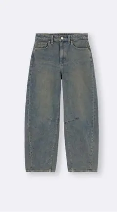 GU バレルレッグジーンズ 丈短め 【新品未使用タグ付き】Mサイズ