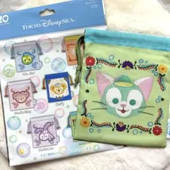 ディズニーシー　ダッフィー＆フレンズ　きんちゃく　ジェラトーニ