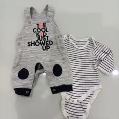 ロンパース・カバーオール　裏起毛　サロペット　セット 　プライマーク　サイズ68