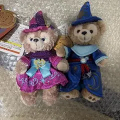 ダッフィー　シェリーメイ　ぬいぐるみバッジ　2点セット