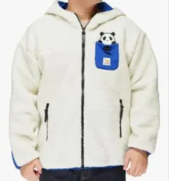 PANDIESTA パンディエスタ　ボアフリースパーカー　ジップアップ　耳付
