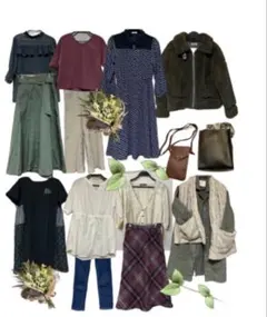 【新品多数15点セット】レディース服まとめ売り　コート・バッグ入り