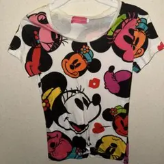 東京ディズニーリゾート ミニーマウス 総柄 Tシャツ Sのサムネイル