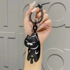 クロネコ チャーム 黒猫 アクセサリー バッグチャーム ファッション小物 ねこ