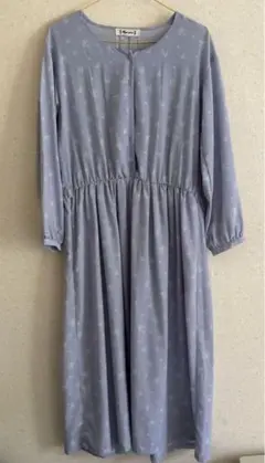 Sugar spoon 薄紫 花柄 ワンピース