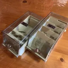 DISKETTE FILE 収納ケース 2個セット 鍵付き