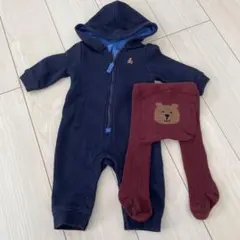 babyGAP フード付きロンパースとタイツセット
