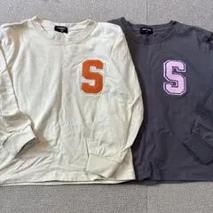 ☃️25日まで販売☃️長袖シャツ 2枚セット アイボリー・グレー