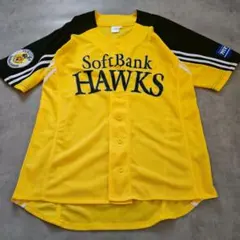 ソフトバンクホークス ユニフォーム L イエロー 野球 応援グッズ1435H