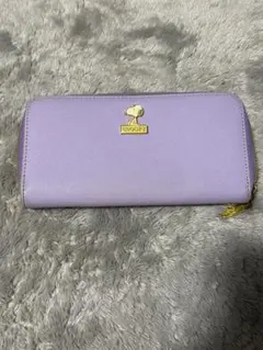 SNOOPY ラベンダー 長財布