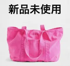 完売品 新品 GAP ギャップ ネオンピンクブルー トートバッグ - メルカリ
