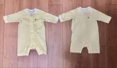 ミキハウス ロンパース 70cm 2着セット　双子ちゃんにオススメです⭐︎