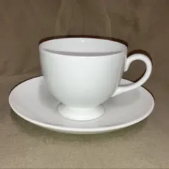 美品 ウェッジウッド ホワイトコノート　カッ&ソーサー 1客 イギリス 英国製