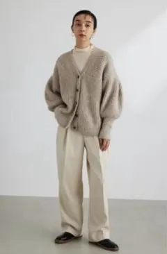 Style Mixer ボリュームスリーブモヘヤミックスカーデのサムネイル