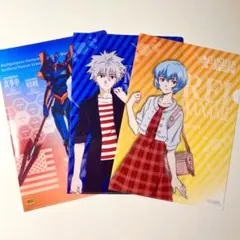 エヴァンゲリオン 綾波レイ 渚カヲル クリアファイル エヴァ カヲル