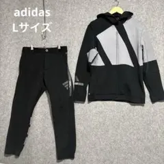 adidas ゴルフ　ビックアディダスロゴ　セットアップ　ストレッチ　快適